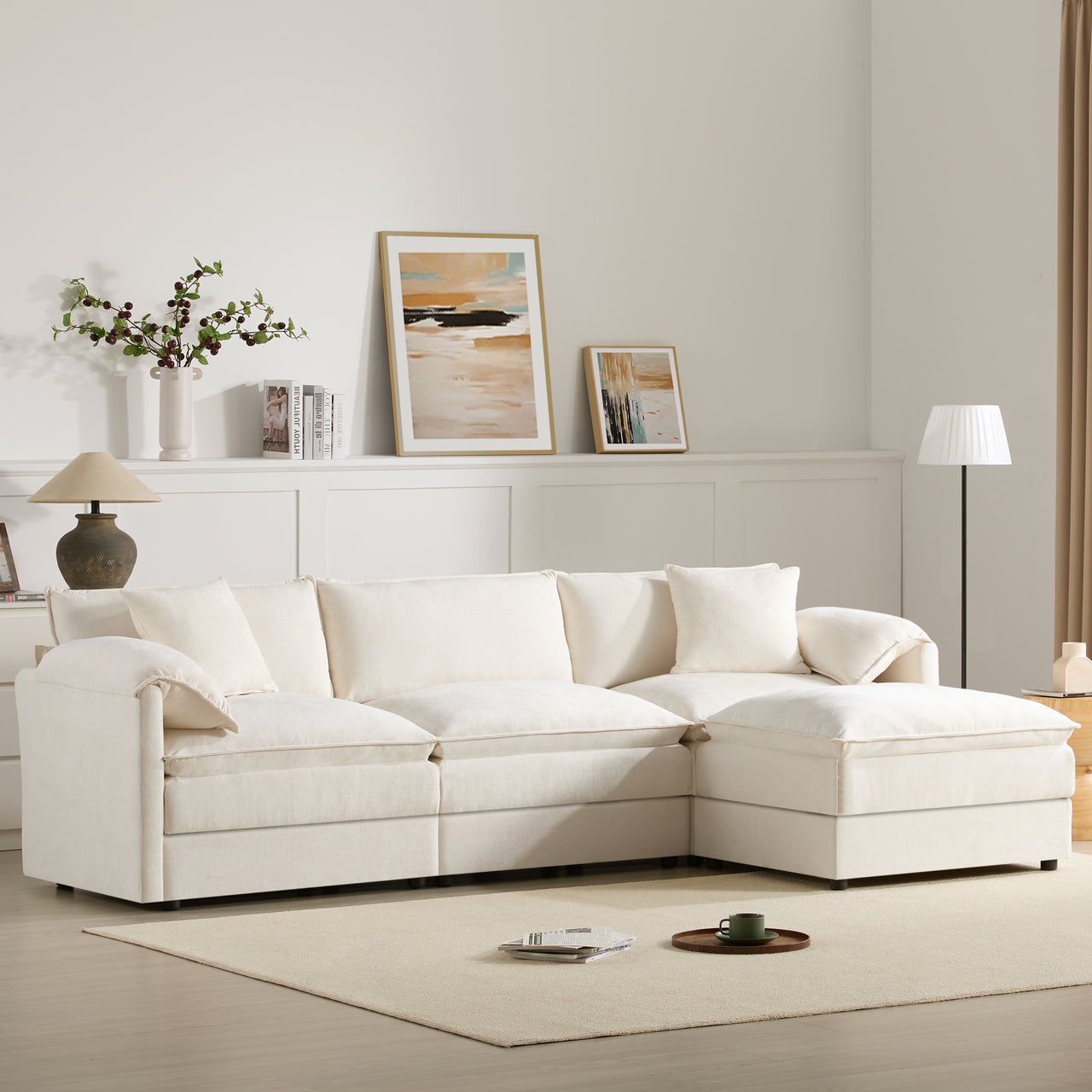 ZENOVAR 103" 4-Seat Sectional Sofa