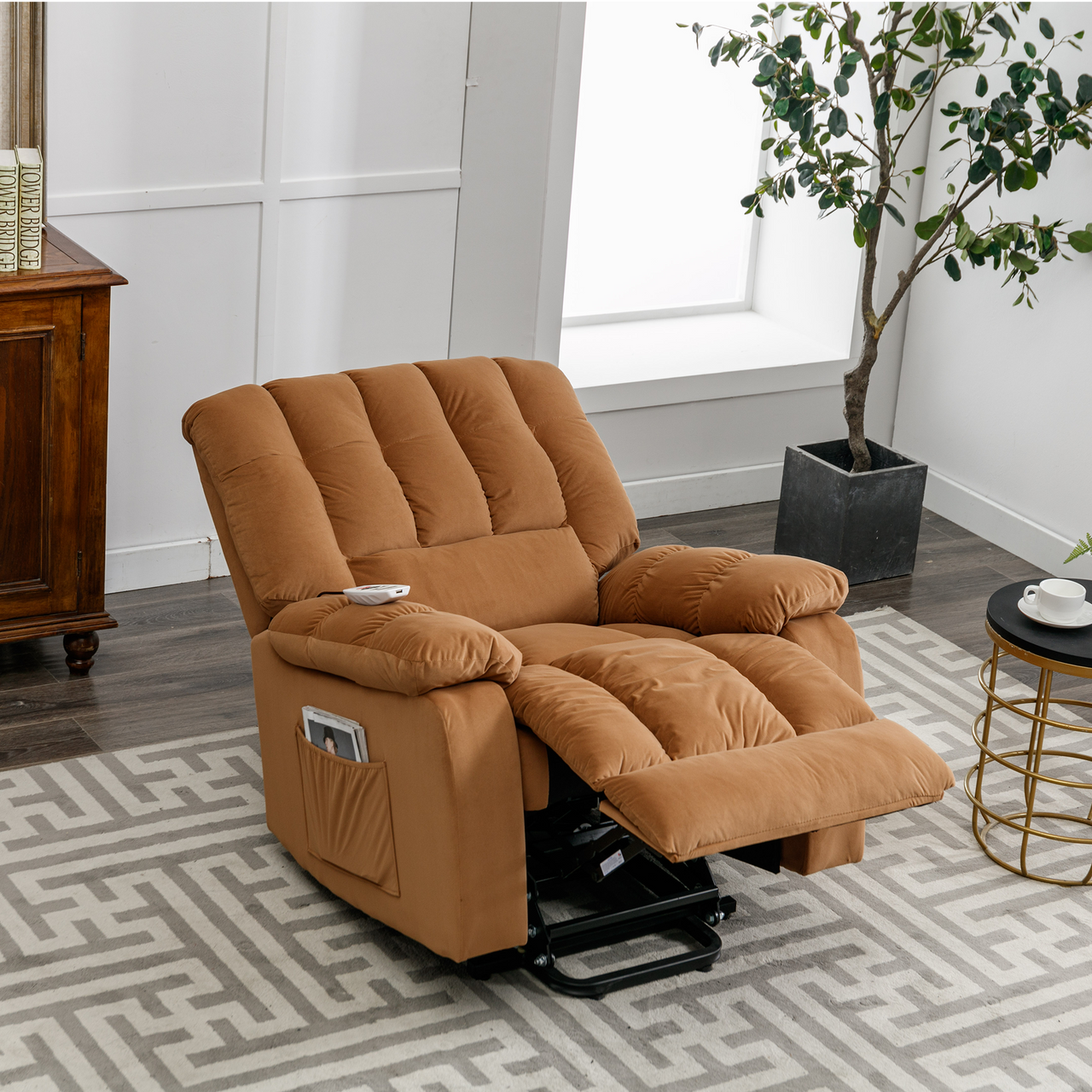 VORIAN 33" Recliner Chair with Heat Massage