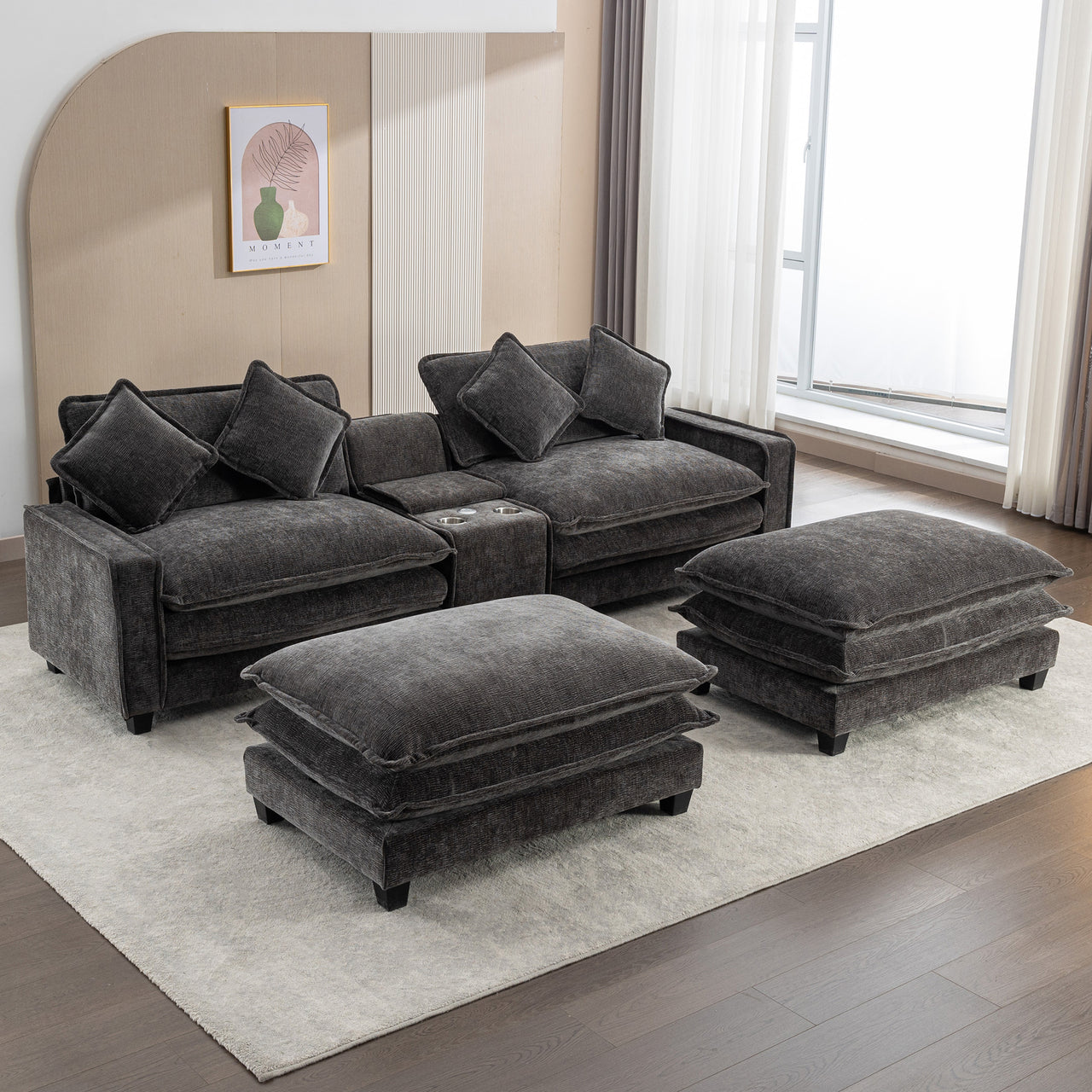 VELVORO 113" Sectional Sofa