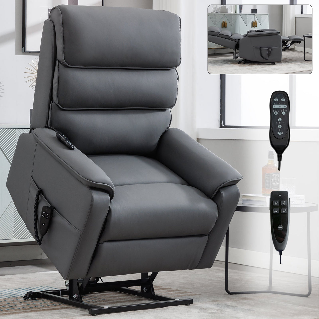 COZYLift 35" Recliner with Heat Massage - 7880