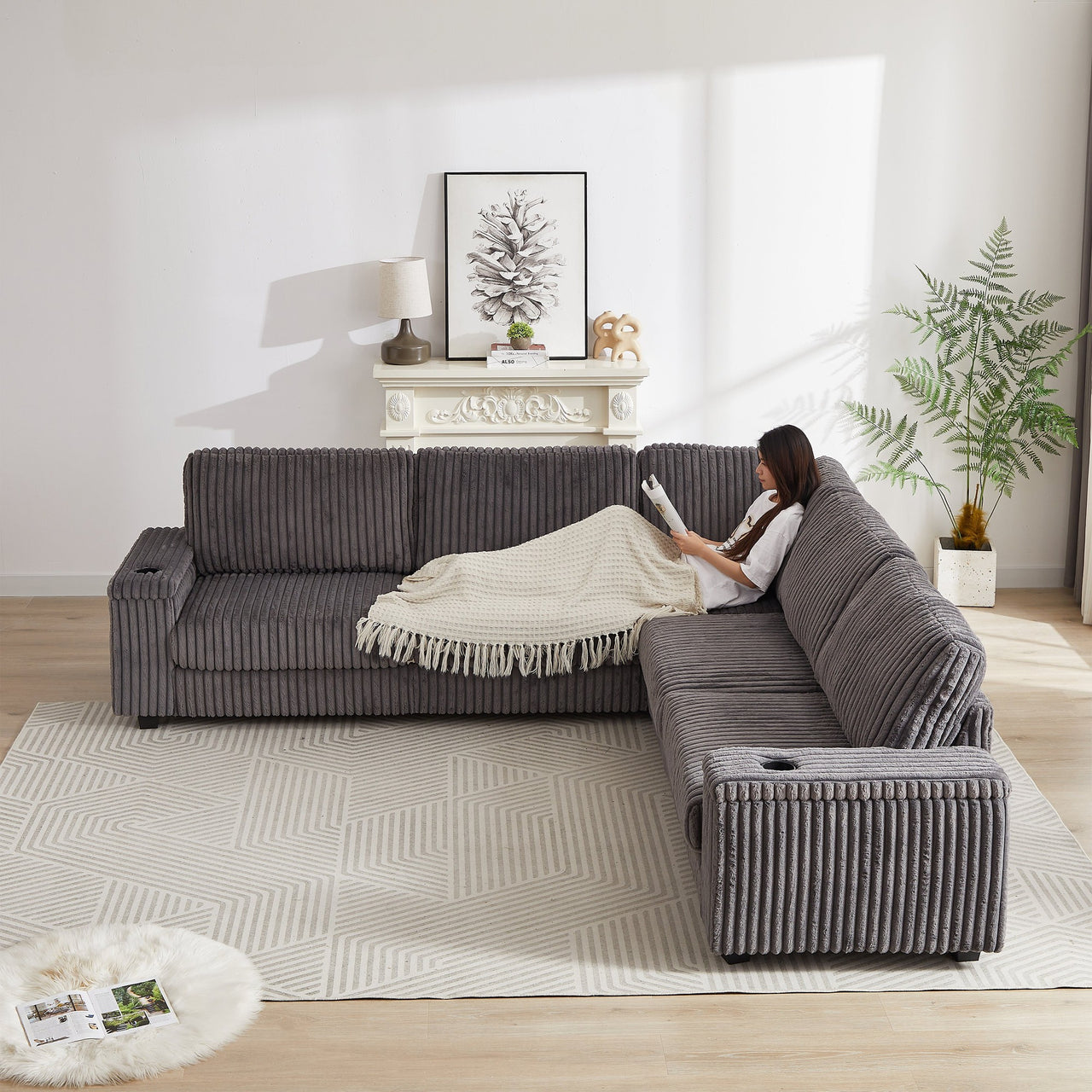 NEVAEH 110" Corner Sofa