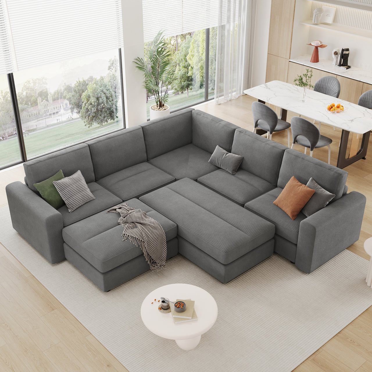 KAVRIXA 121" Sectional Sofa