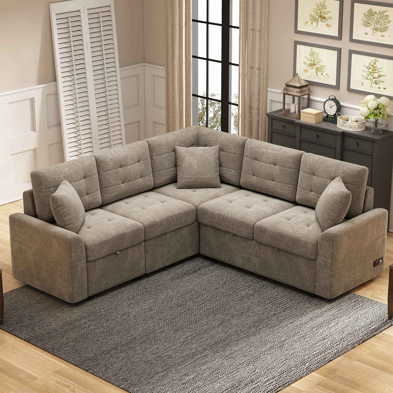 EVOXIS 83" Sectional Sofa