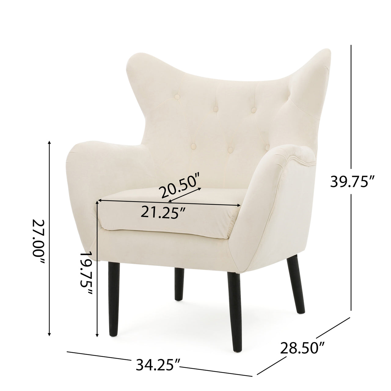 QUYLNEXOR 34" Arm Chair