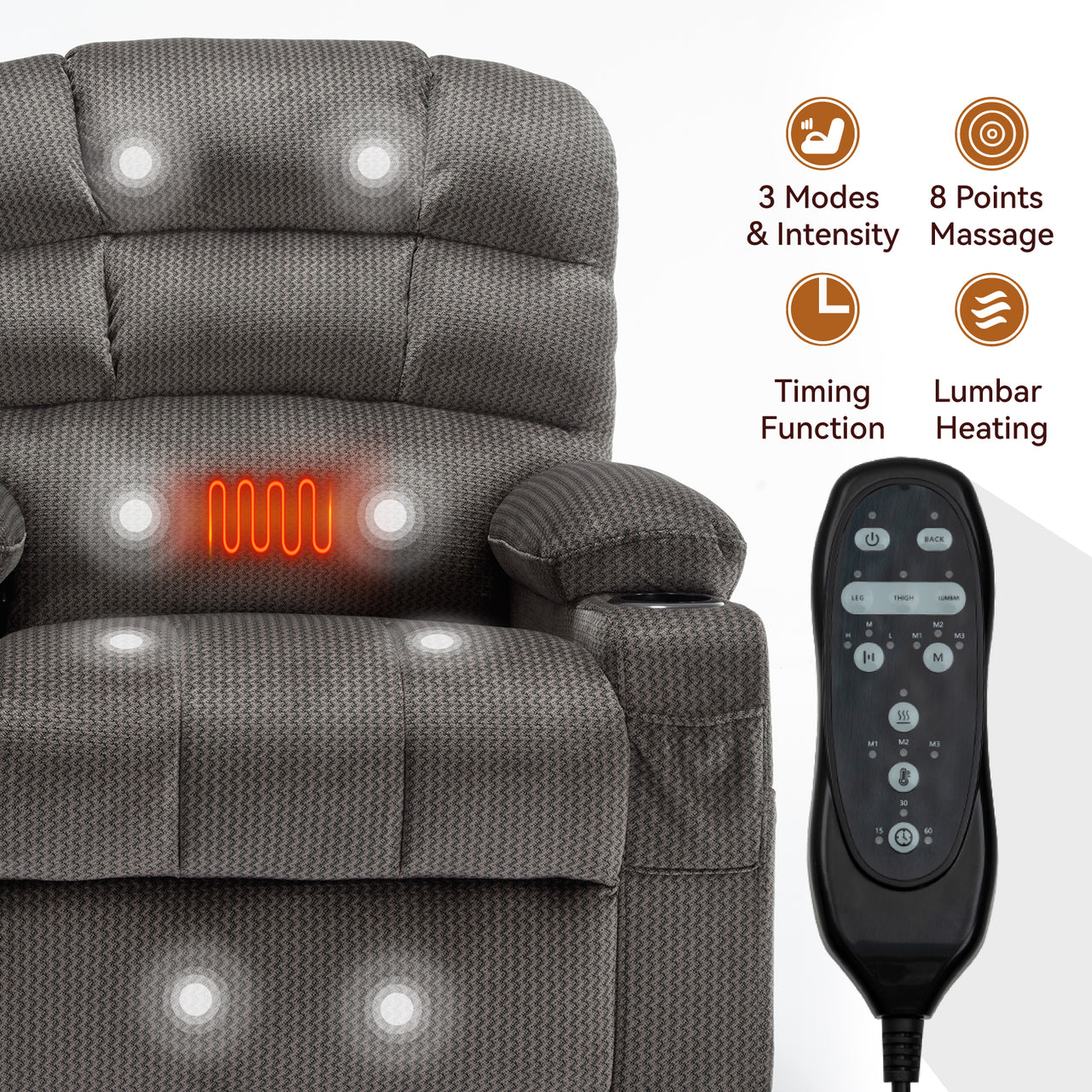 COZYLift Recliner with Heat Massage - 6602 L