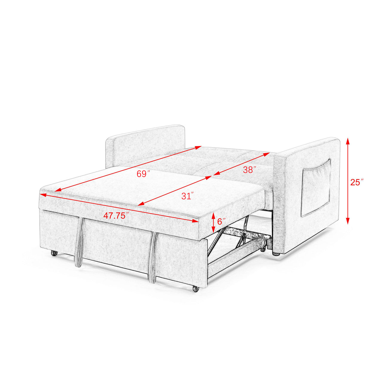 MARLO 55" Sofa