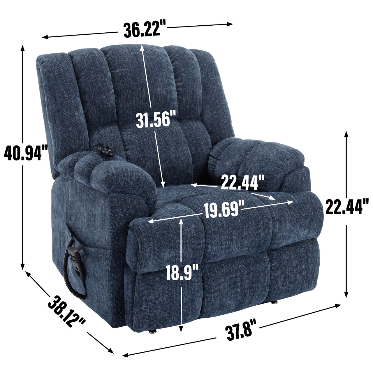 COZYLift Recliner with Heat Massage - 8500 XL