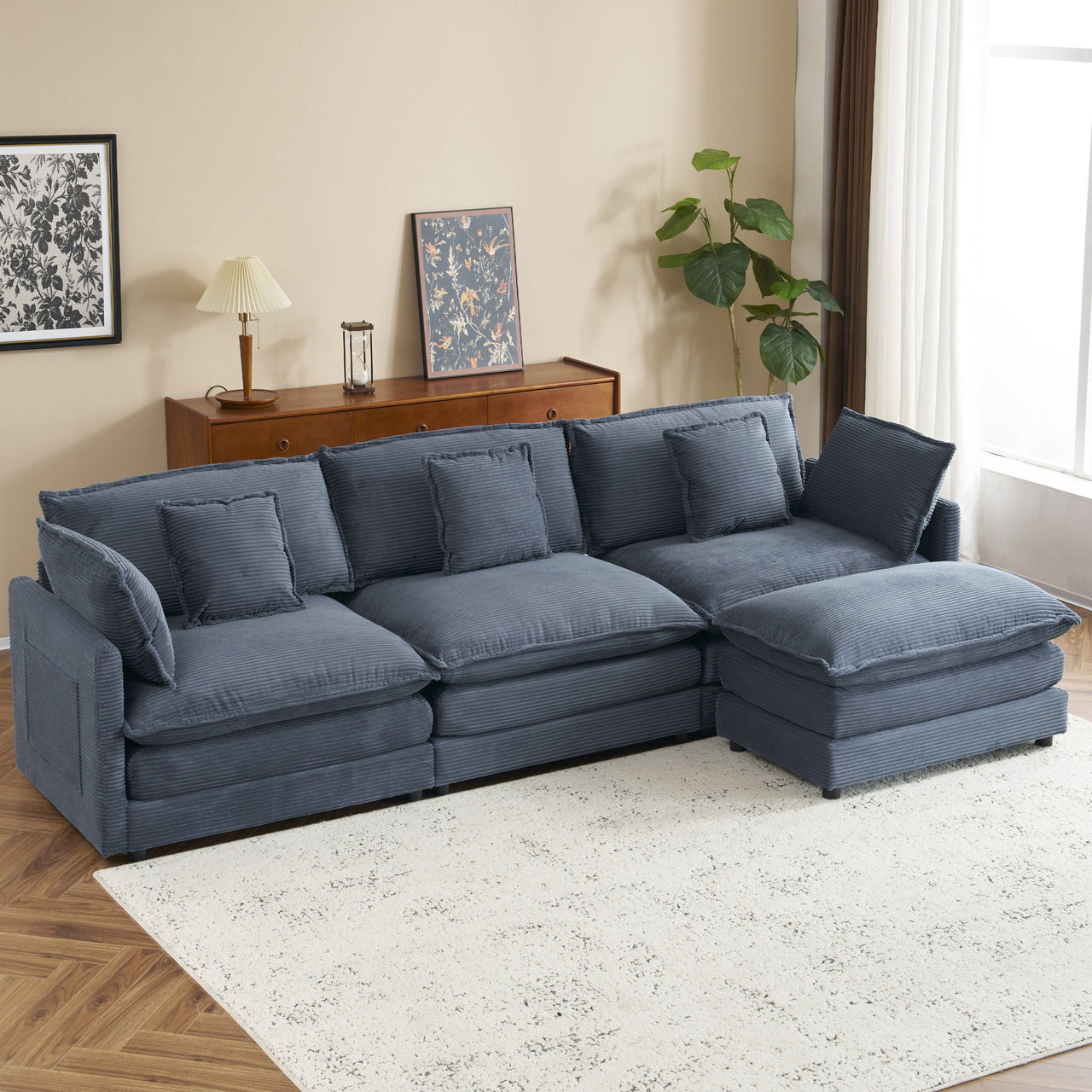 ZENVORIS 113" Sectional Sofa