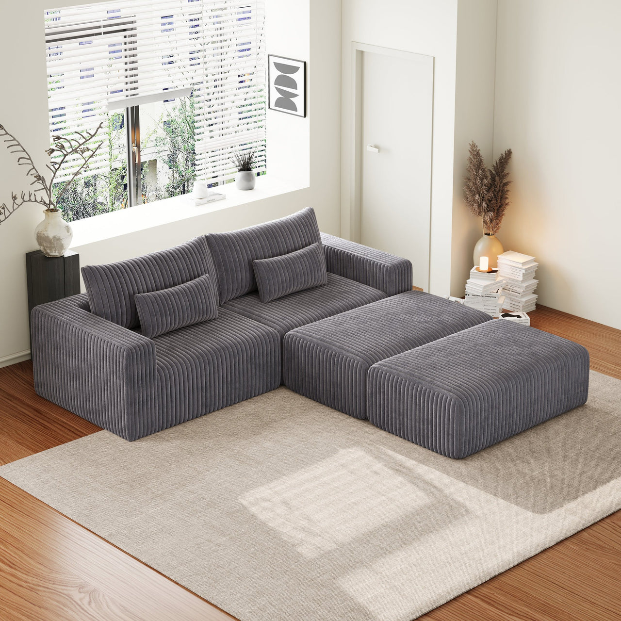 ERIS 102" Oversized Sectional Lounge Chaise