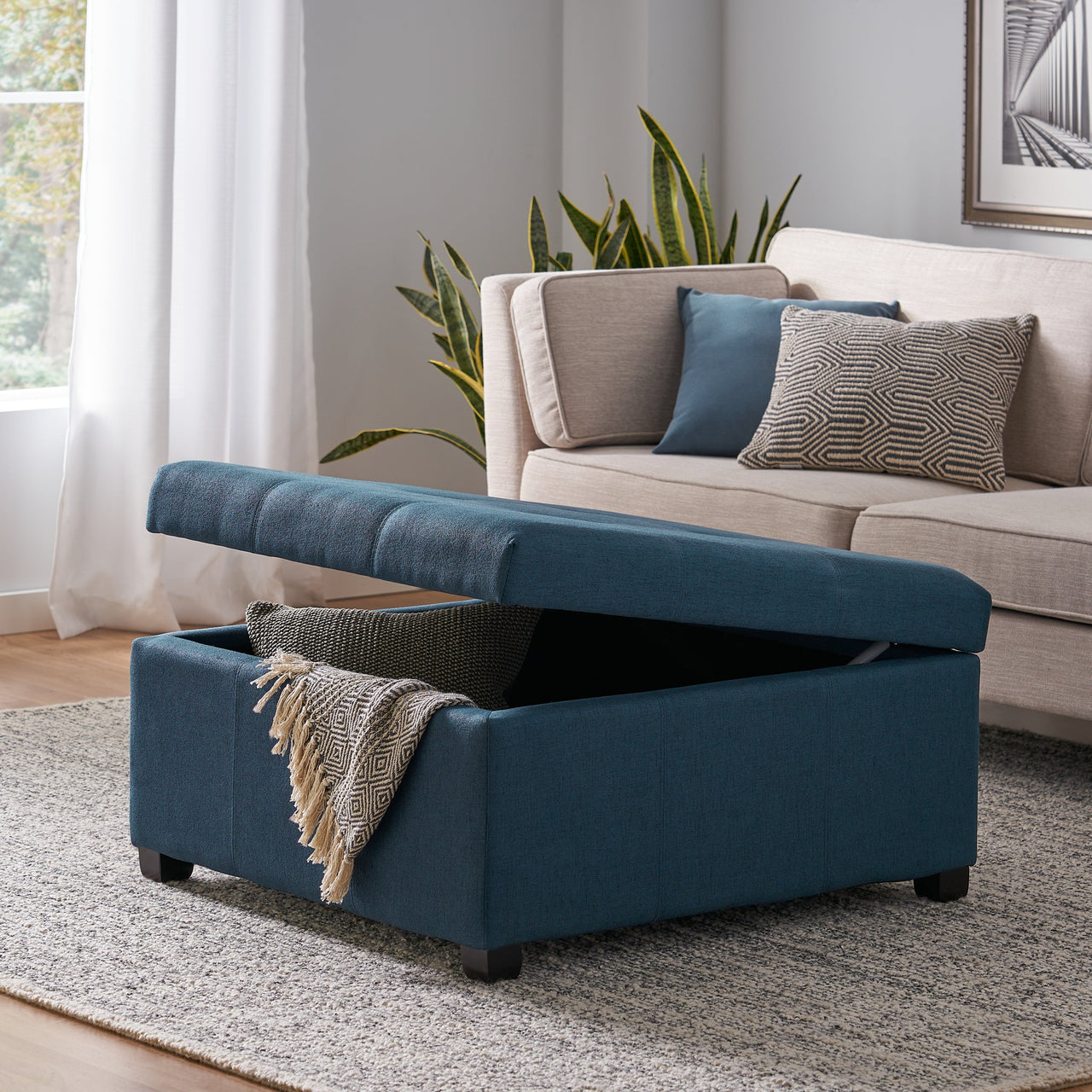 DREXOVA 35" Storage Ottoman