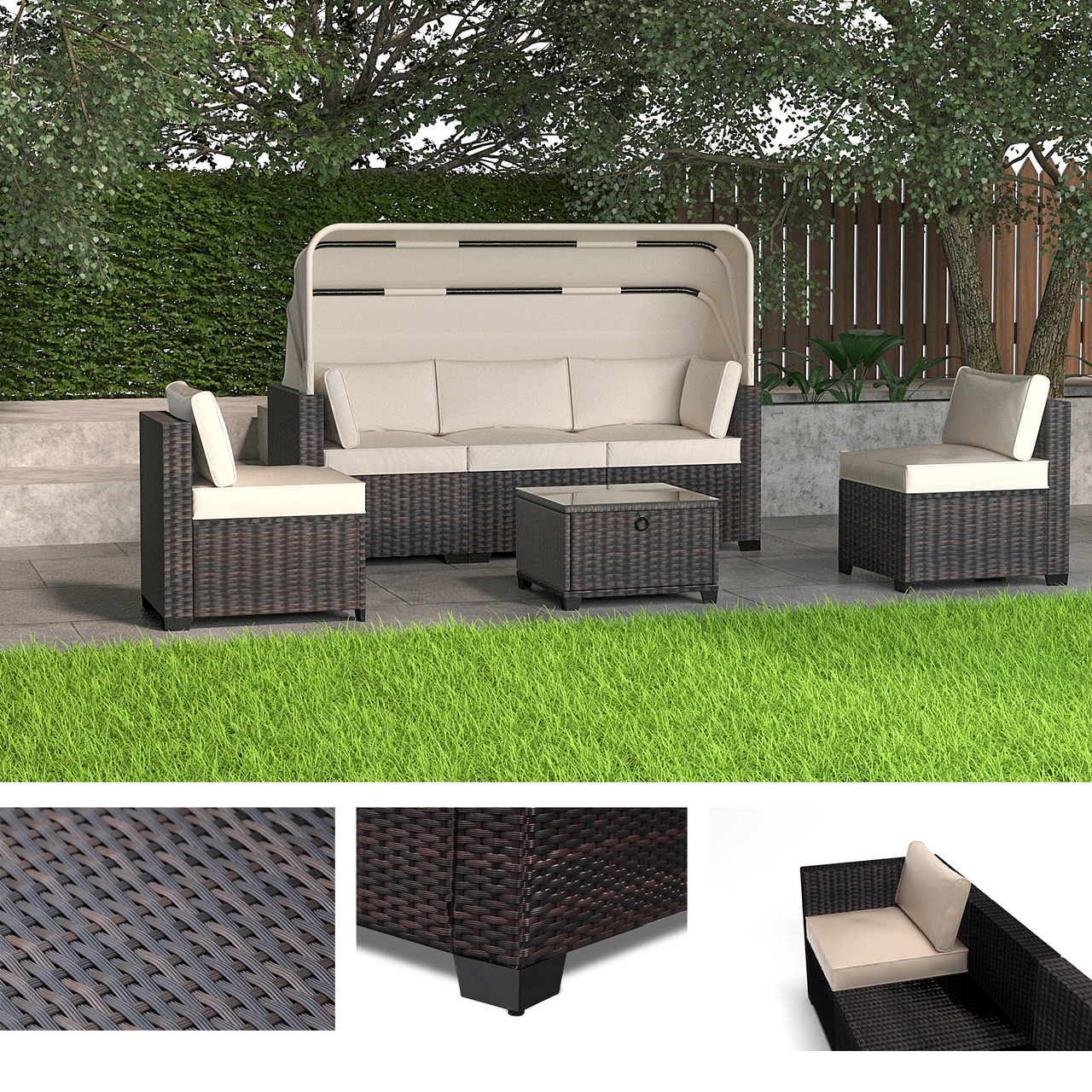 ZAHARA Outdoor Sofa Set