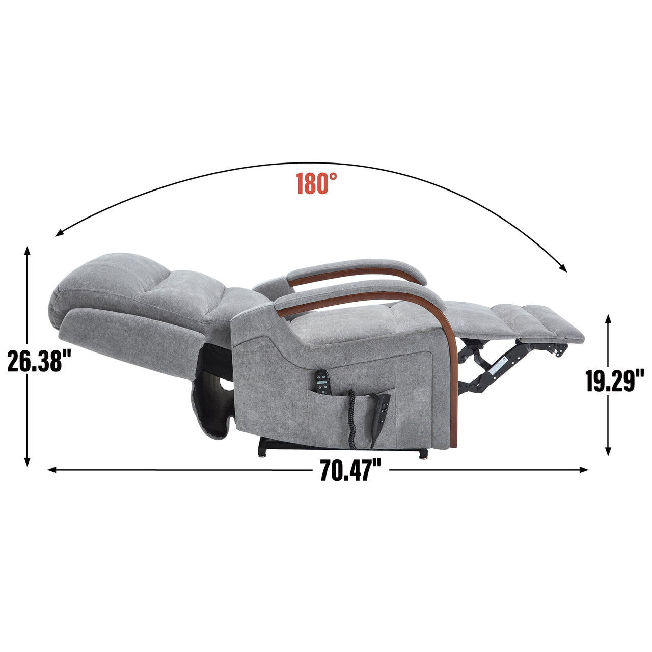 COZYLift 30" Recliner with Heat Massage - 6755