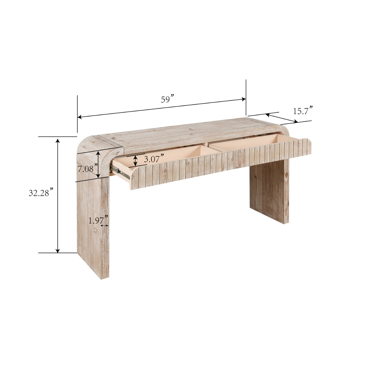 SOLVIX 59'' Entryway Table