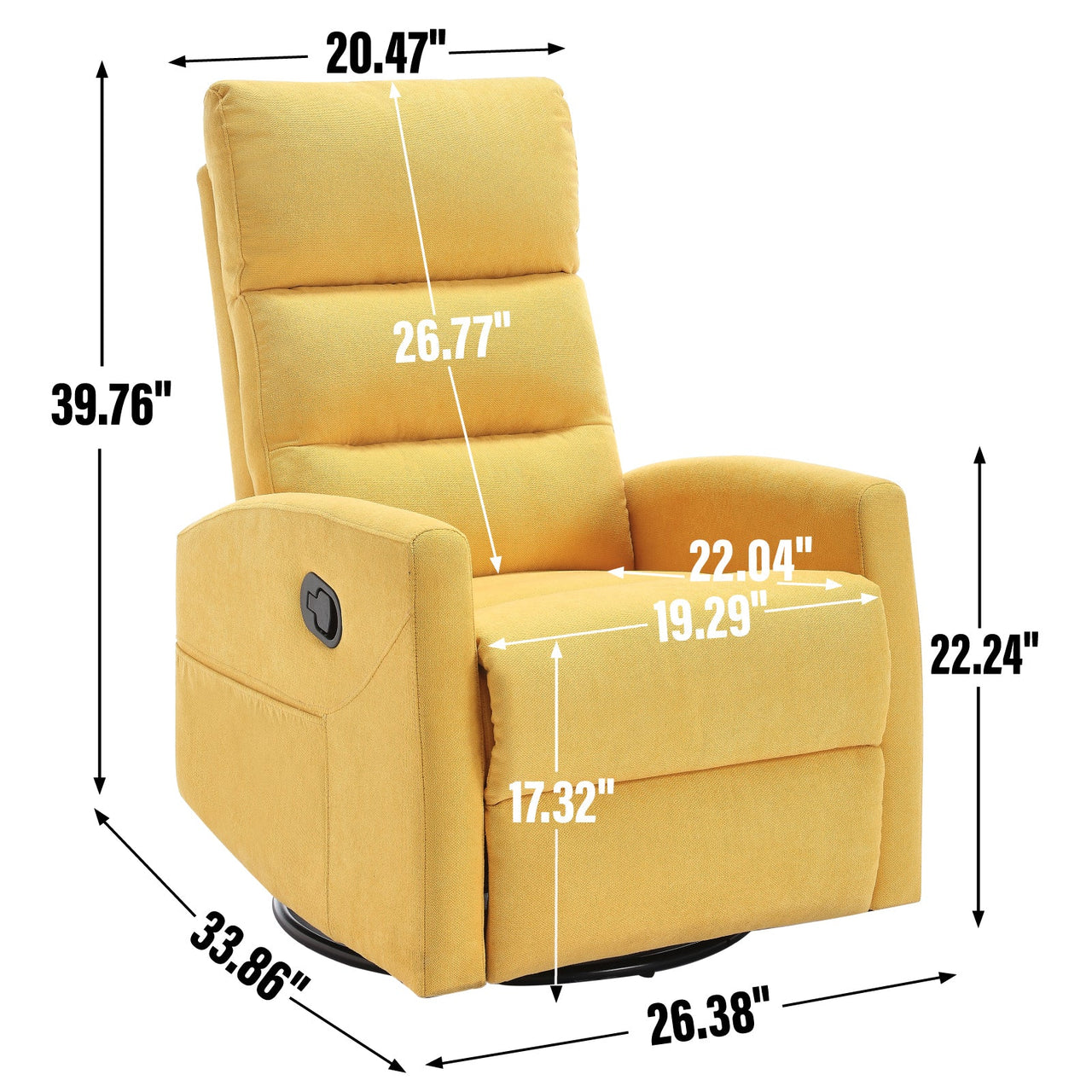 KYRVEZA 26" Recliner Chair