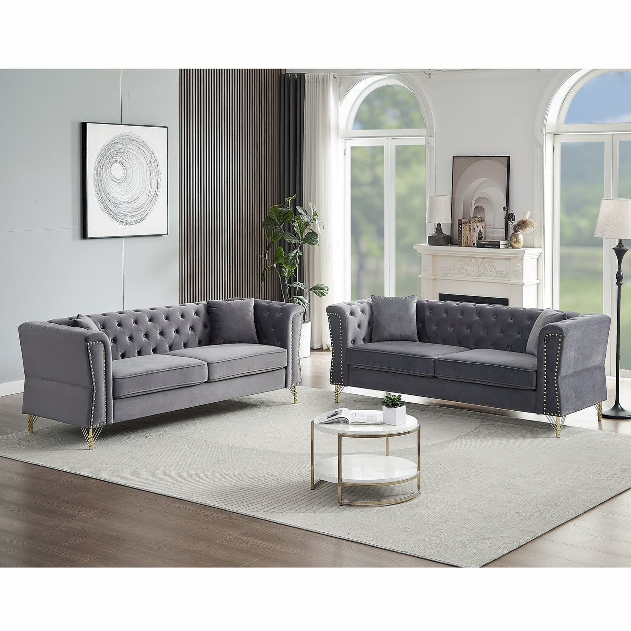 DAPHNE Chesterfield Sofa Set