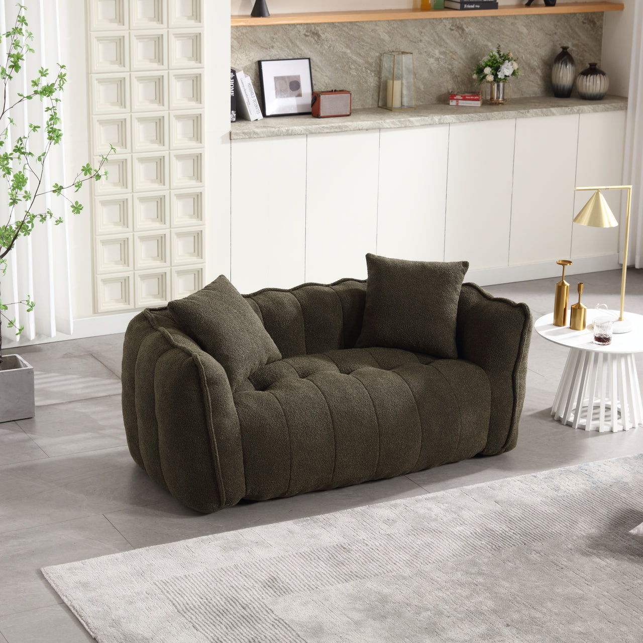 ALINA 66" Bean Bag Loveseat