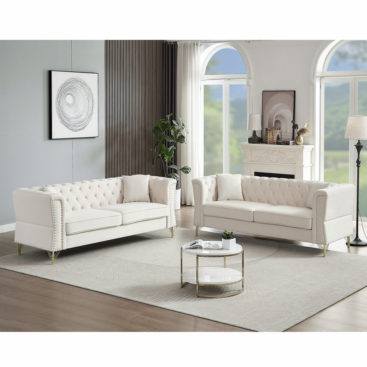 DAPHNE Chesterfield Sofa Set