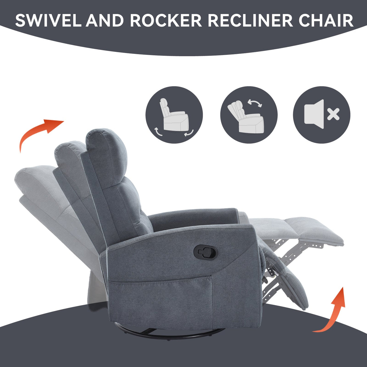 KYRVEZA 26" Recliner Chair