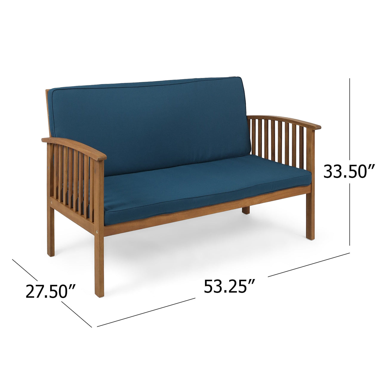 VYRENTOXA 53" Outdoor LoveSeat