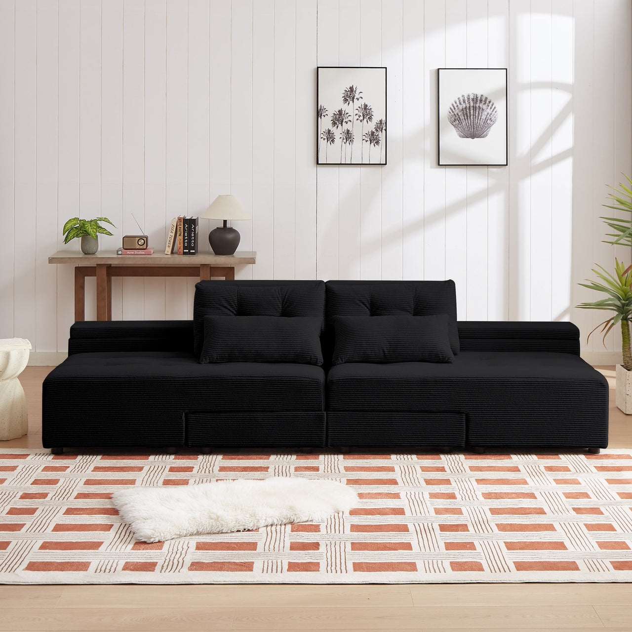 ZINNIA Convertible 3 in 1 Sleeper Sofa