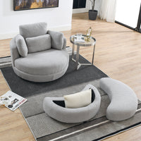 Thumbnail for JANELLE Oversized Swivel Chair 39