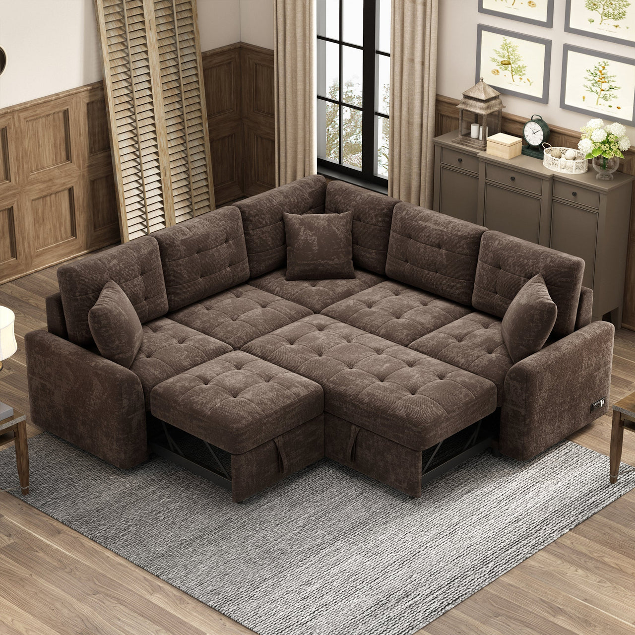 EVOXIS 83" Sectional Sofa