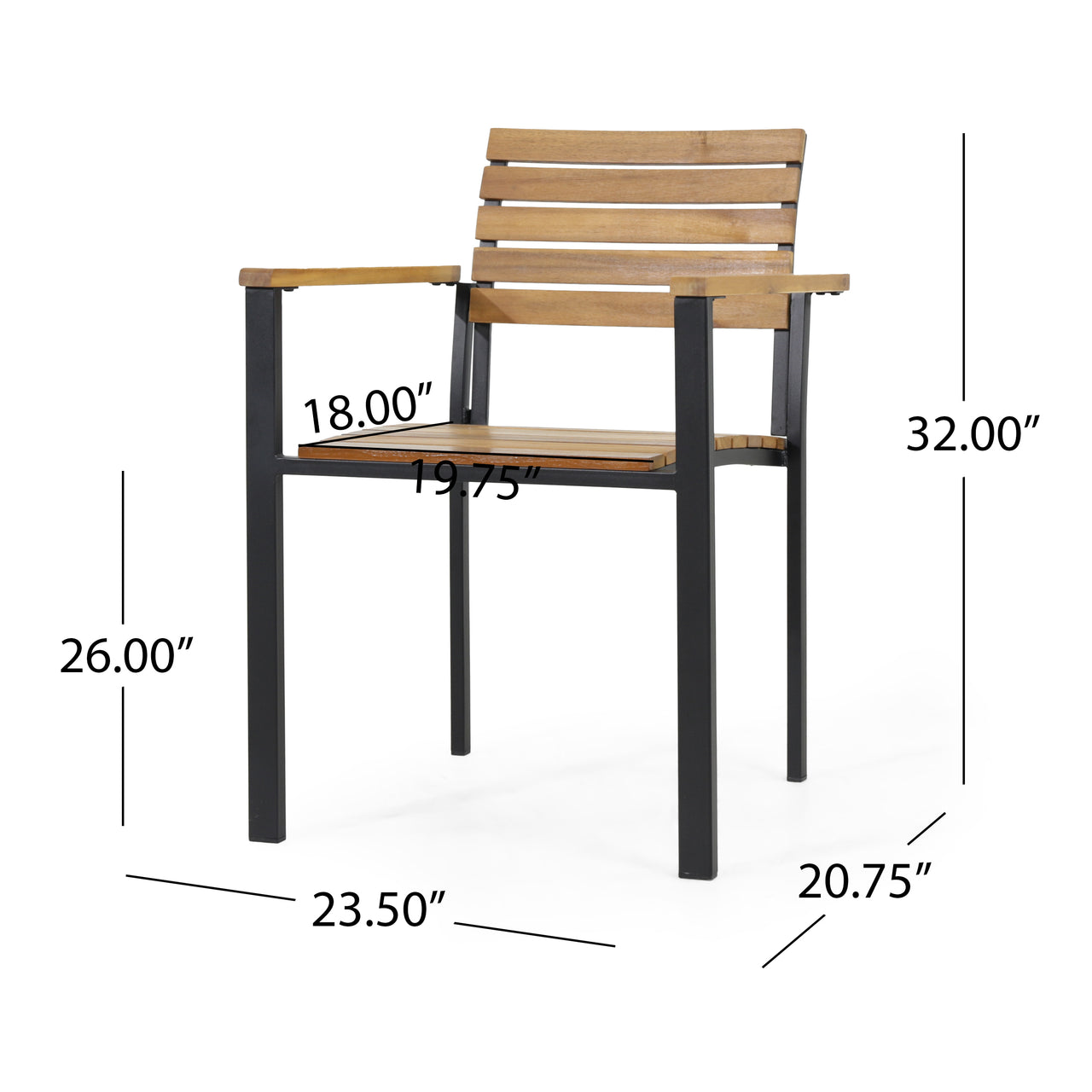 ZOVIRA 23" Outdoor Chair