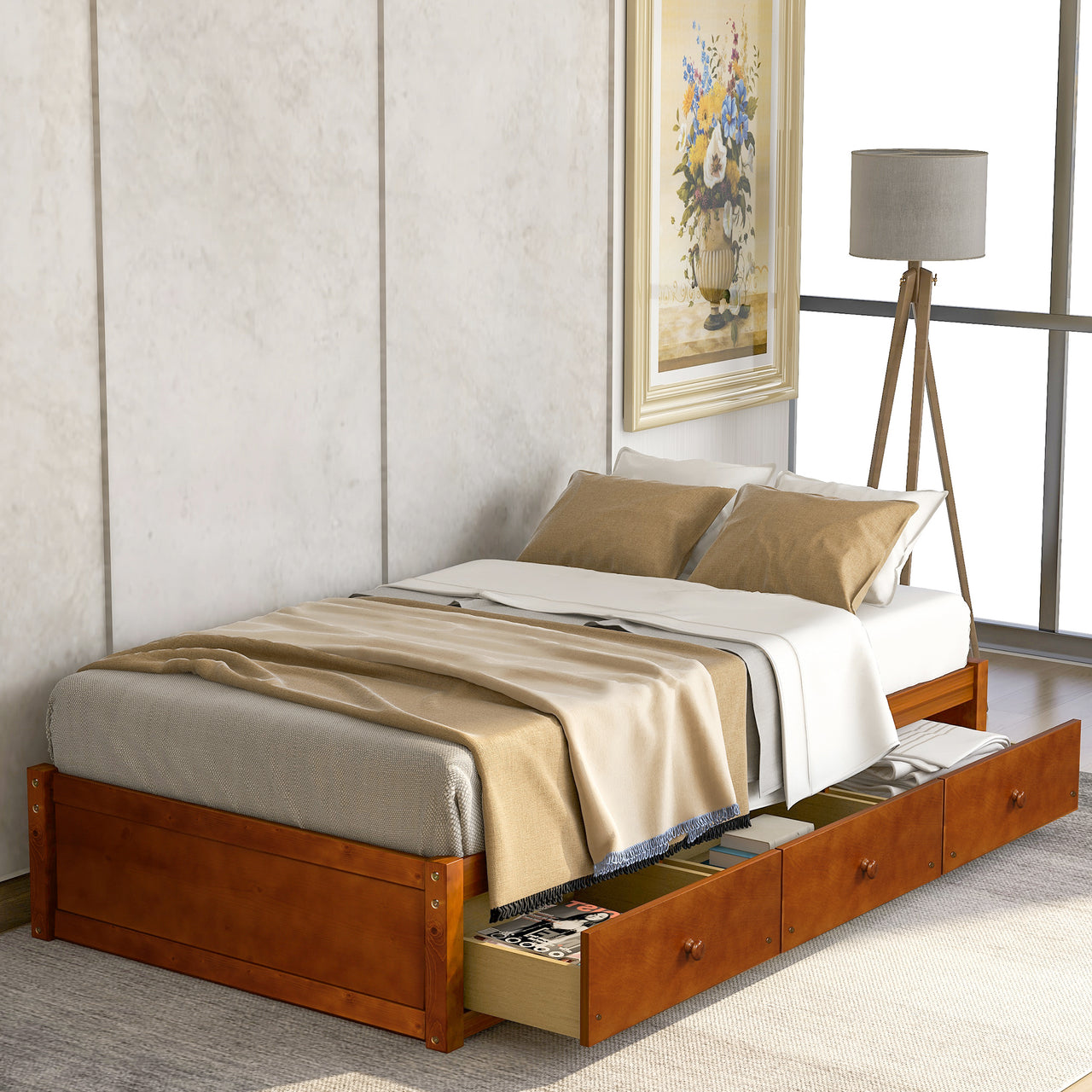 TALVEX 78" Wood Bed