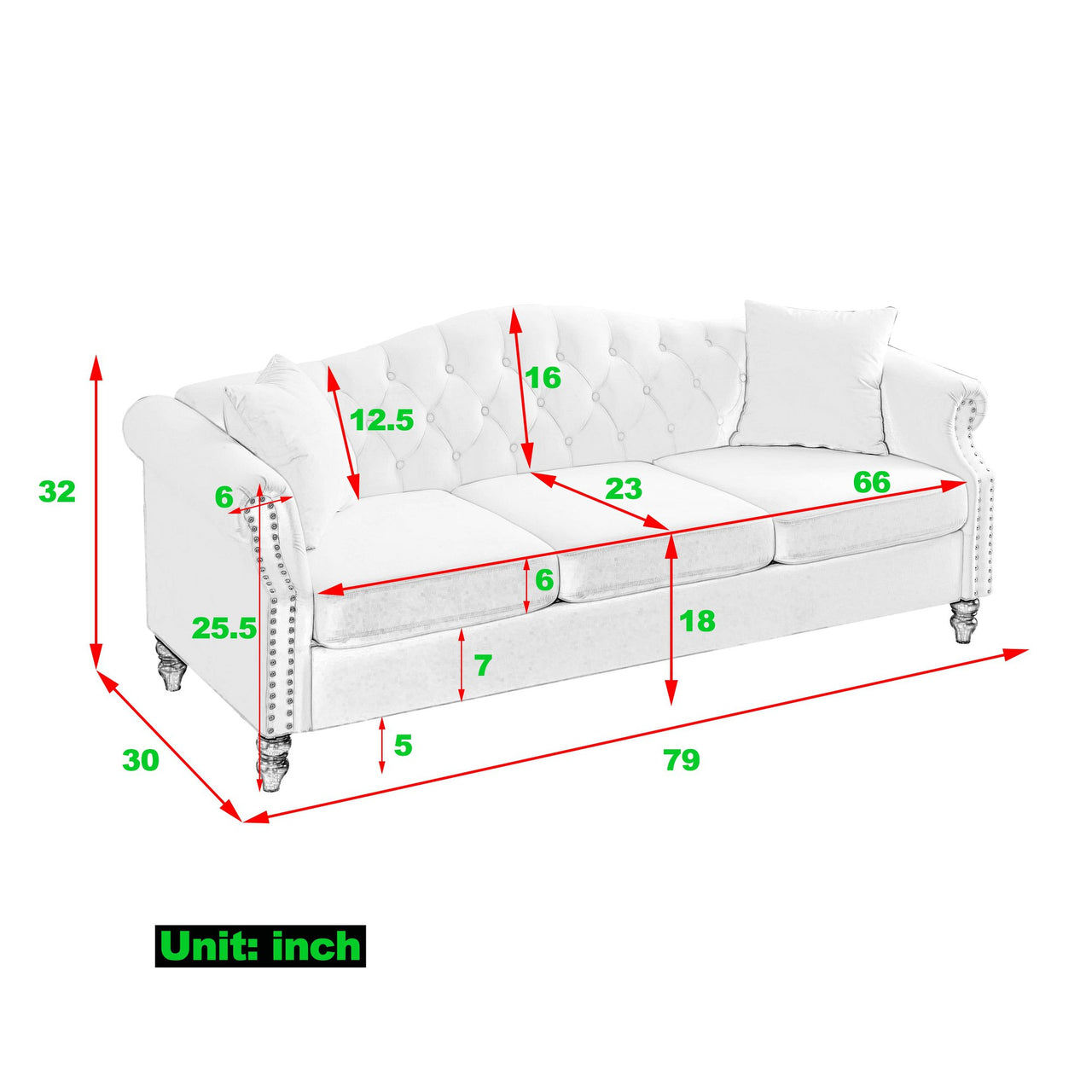 SYLVIE 79" Sofa