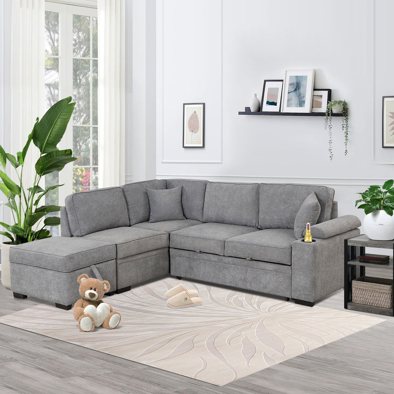 CYNTRA 85" Sectional Sofa