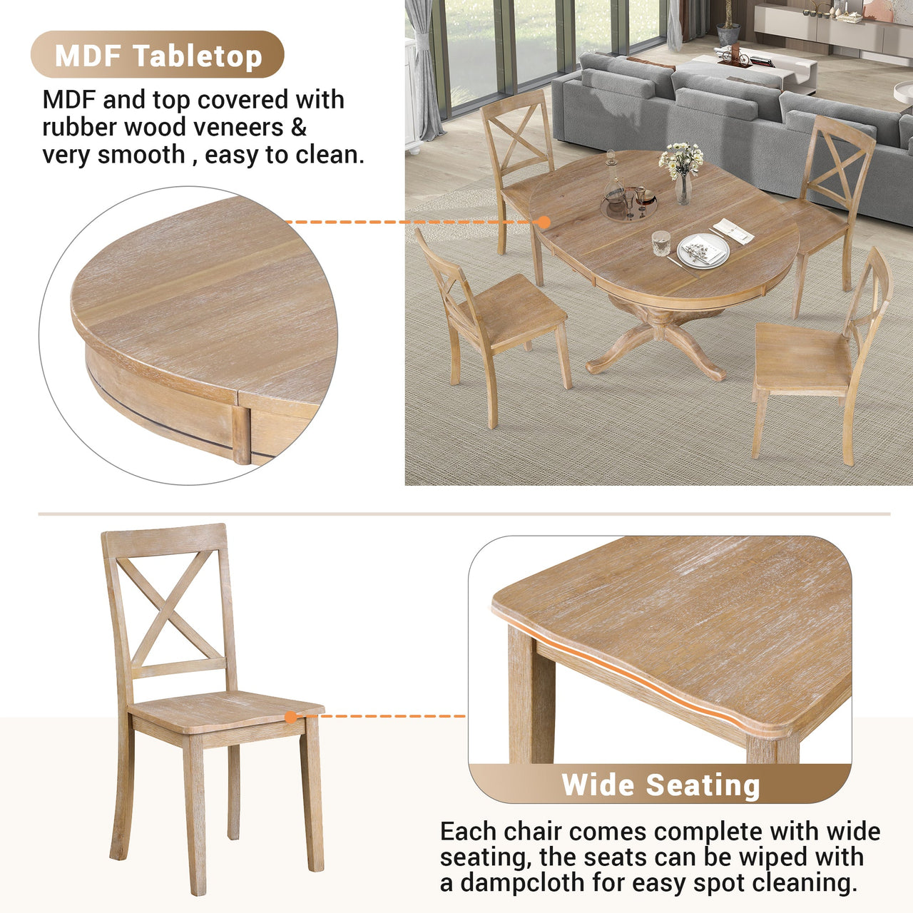 QUILVEX Dining Table Set