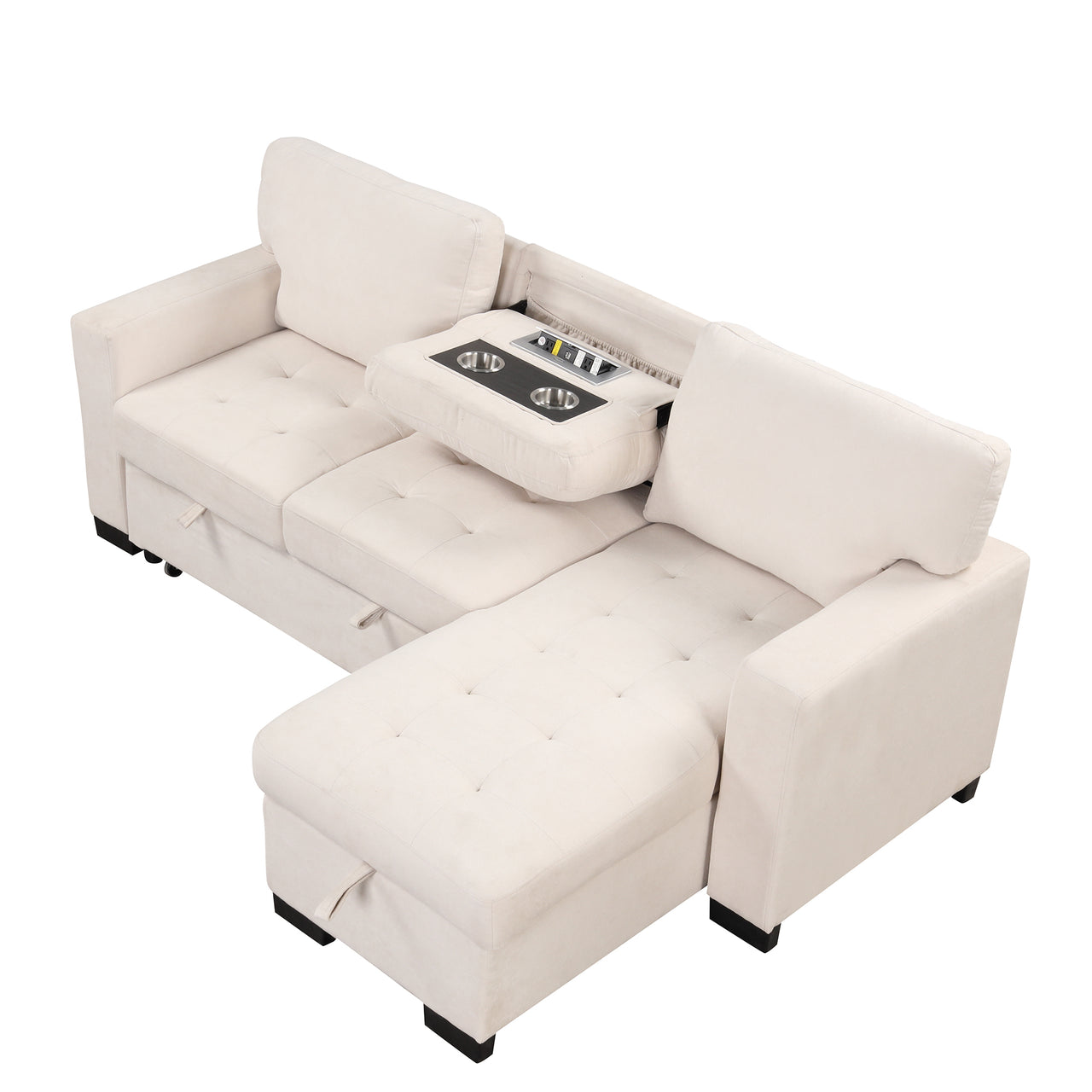 JOVIRAN 85" Sectional Sofa