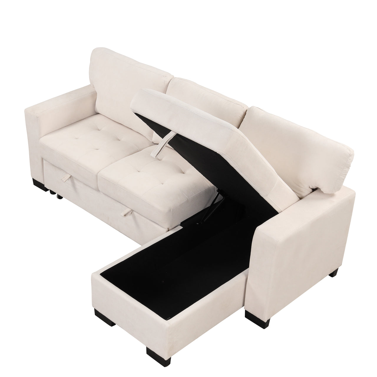 JOVIRAN 85" Sectional Sofa