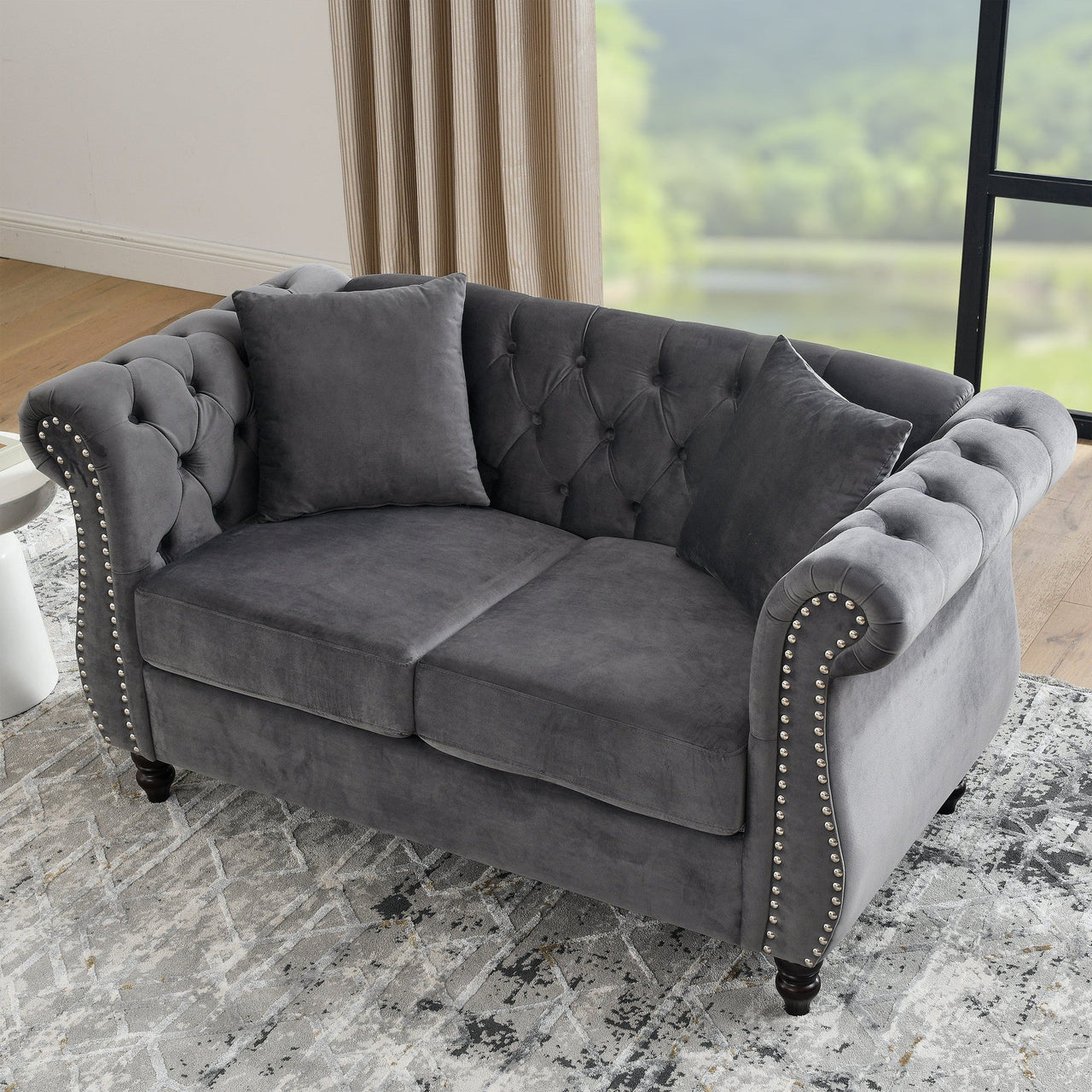 ROSALIND 59" Chesterfield Loveseat