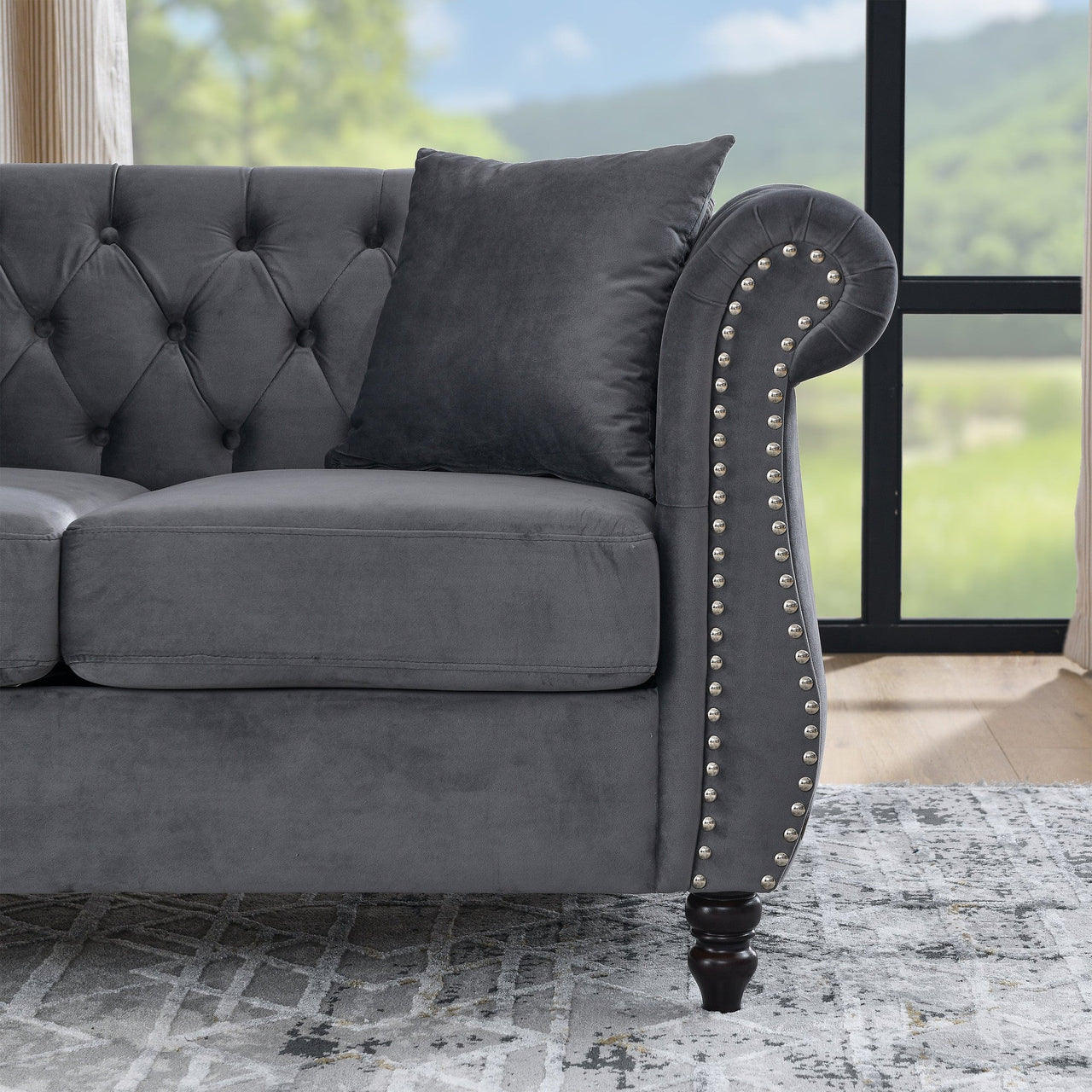 ROSALIND 59" Chesterfield Loveseat