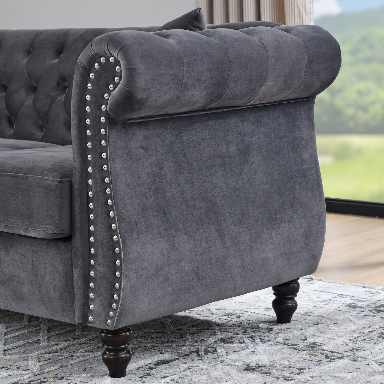 ROSALIND 59" Chesterfield Loveseat