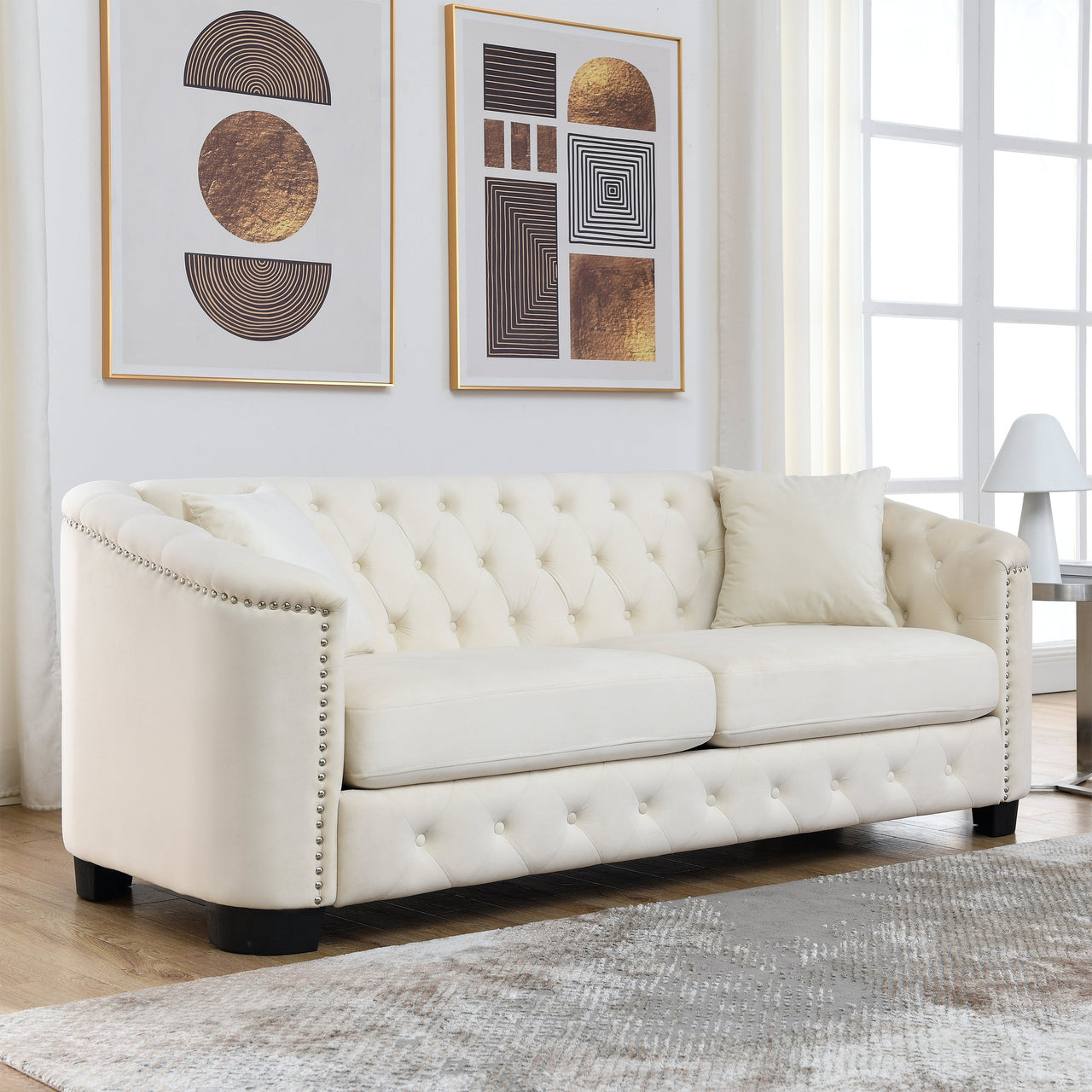 QUENTIN 3 Seater Chesterfield Sofa