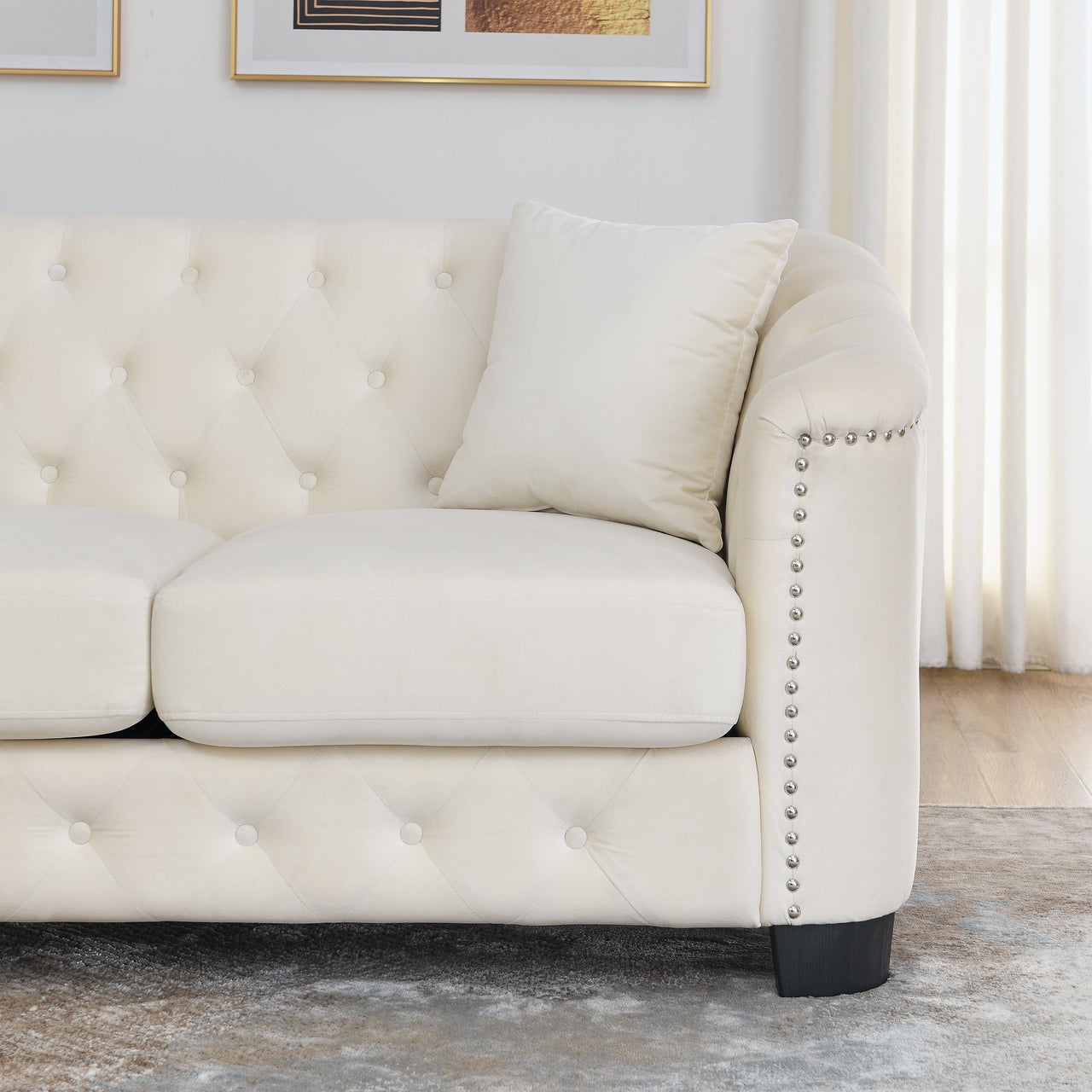 QUENTIN 3 Seater Chesterfield Sofa