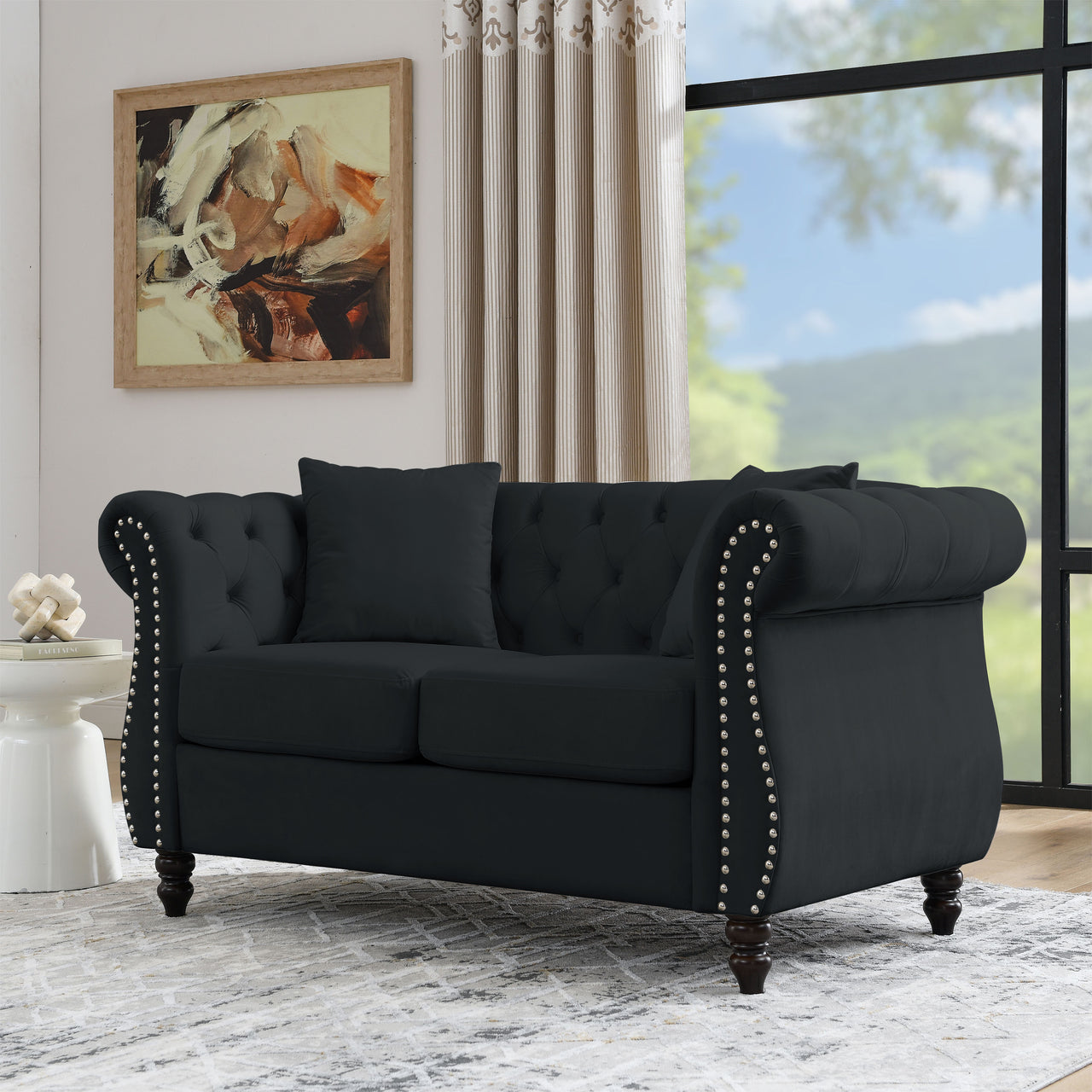 ROSALIND 59" Chesterfield Loveseat