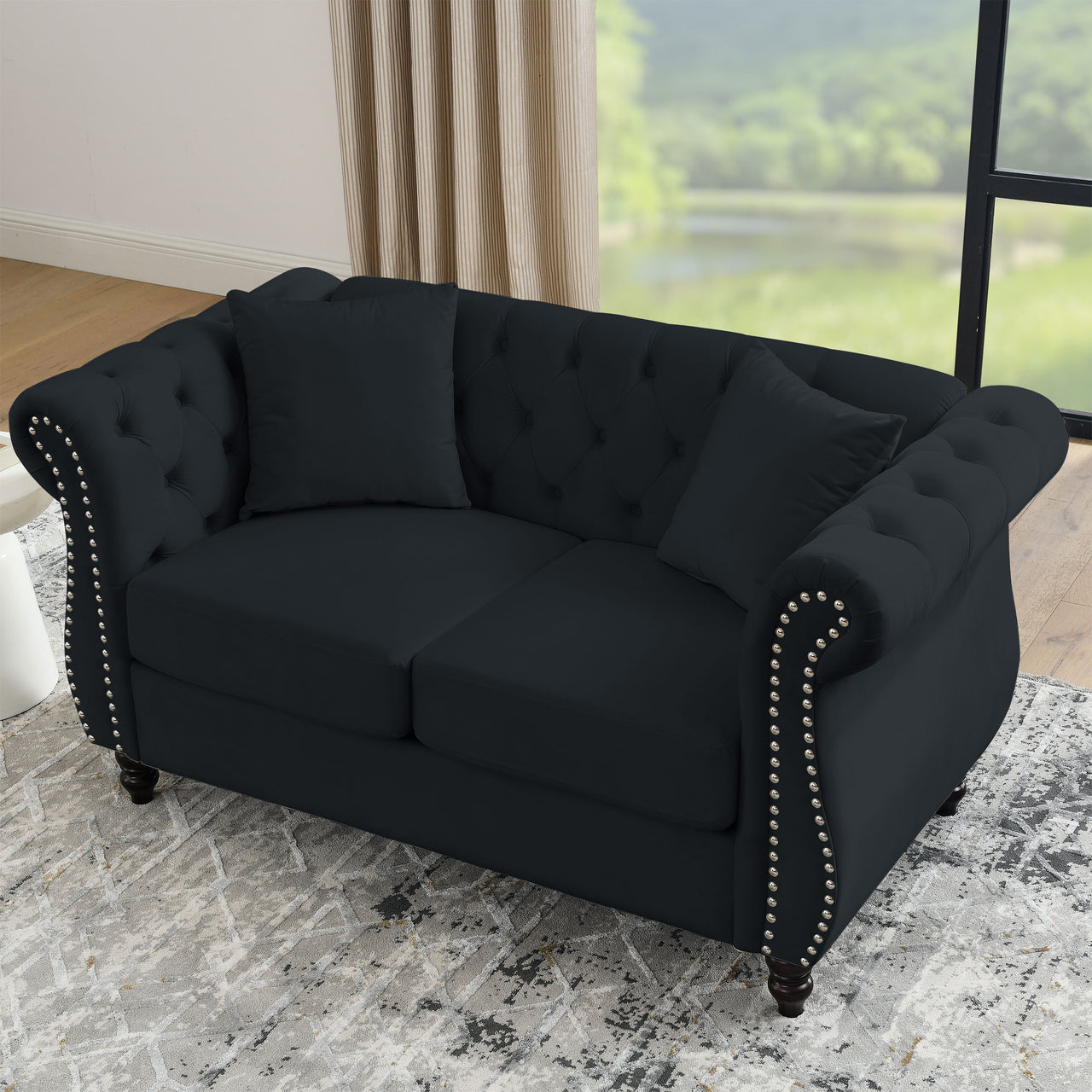 ROSALIND 59" Chesterfield Loveseat