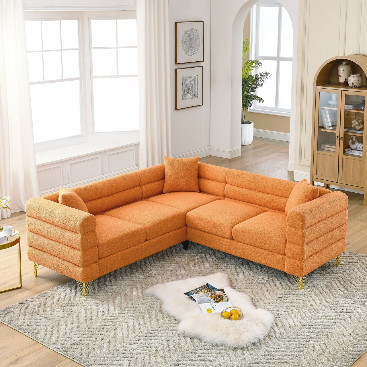 GAVIN 81" Oversized Corner Sofa