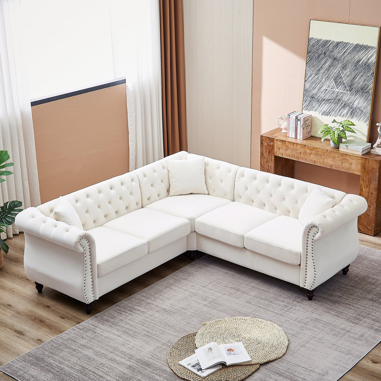 ROSALIND 83" Corner Sofa