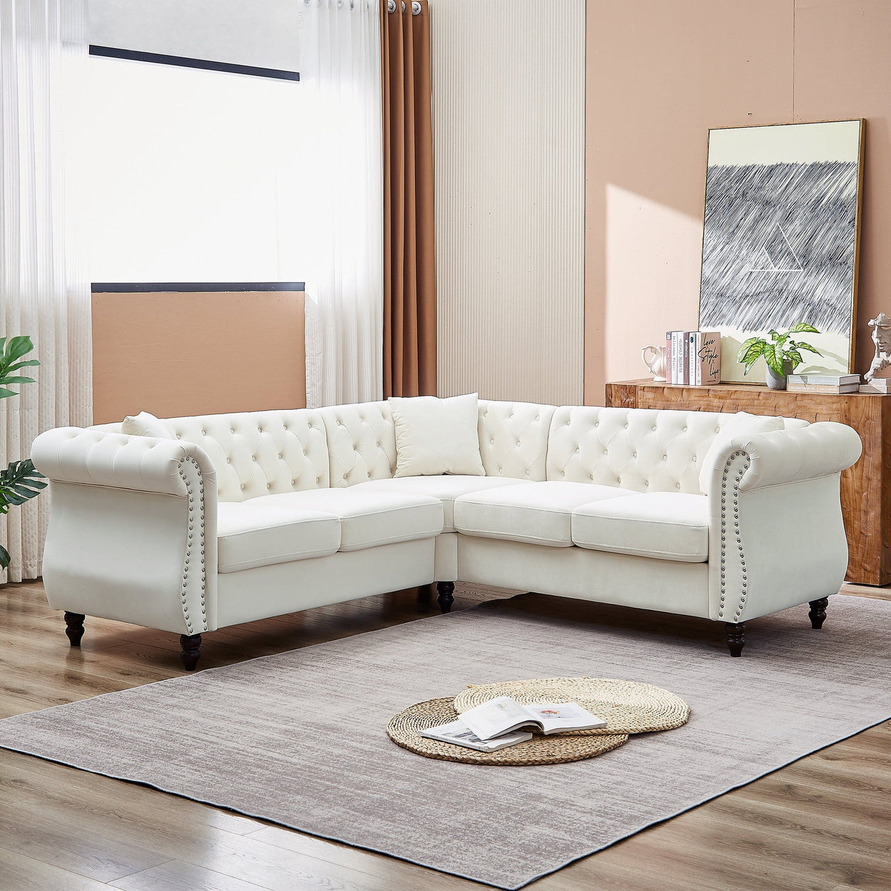 ROSALIND 83" Corner Sofa