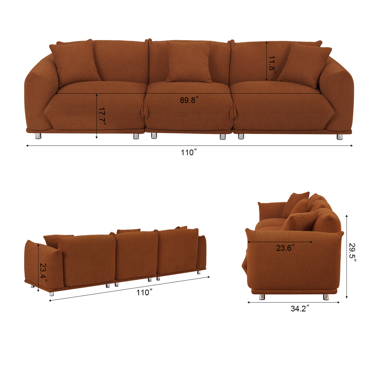 ARISTA 110" Sofa