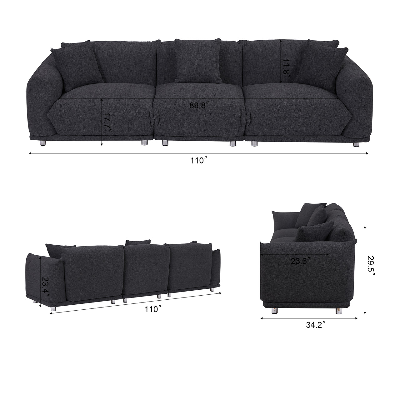 ARISTA 110" Sofa