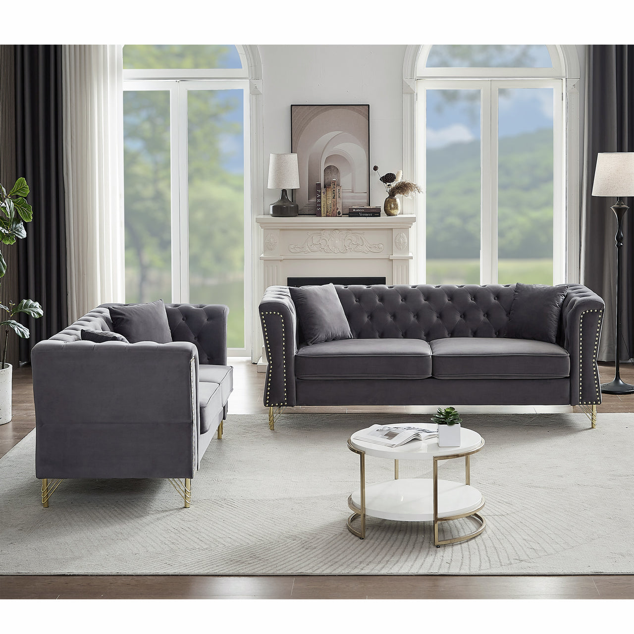 DAPHNE Chesterfield Sofa Set