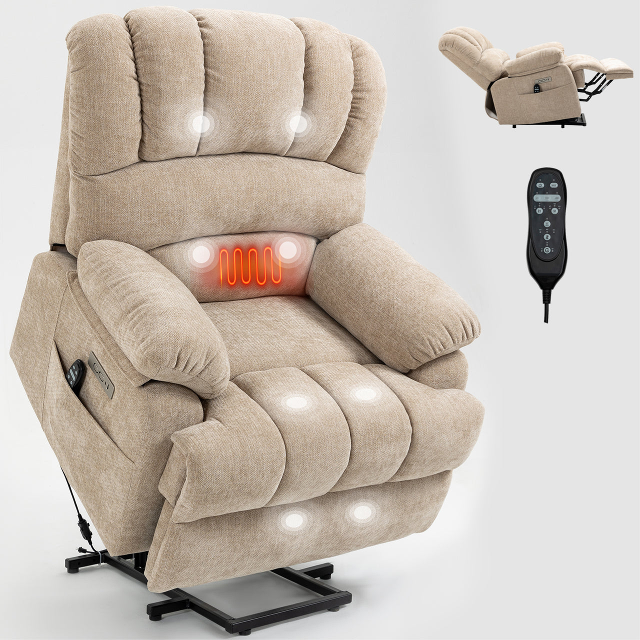 COZYLift Recliner with Heat Massage - 7163 XL