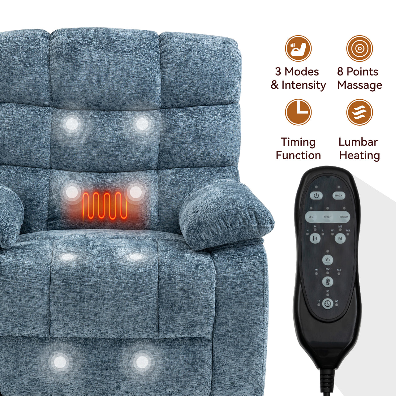 COZYLift Recliner with Heat Massage - 8531 XL