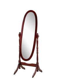 Thumbnail for Traditional Queen Anna Style Wood Floor Cheval Mirror