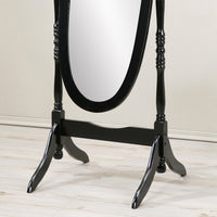 Thumbnail for Traditional Queen Anna Style Wood Floor Cheval Mirror